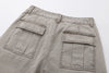 Yıkanmış İspanyol Paça Jean Pantolon, arka görünüm — Navra Wear