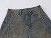 Grunge Faded Bell-Leg Denim