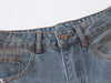 Yıkanmış Yırtık Detaylı İspanyol Paça Jean Pantolon, stil görünüm — Navra Wear