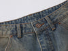 Yıkanmış Yırtık Detaylı İspanyol Paça Jean Pantolon, stil görünüm — Navra Wear