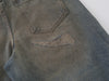Yıkanmış Yırtık Detaylı İspanyol Paça Jean Pantolon, detay görünüm — Navra Wear