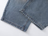 Yıkanmış Yırtık Detaylı İspanyol Paça Jean Pantolon, arka görünüm — Navra Wear
