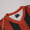 Alphanumeric Multi-Stripe V-Neck Jersey Top