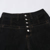 High-Waisted Bell-Leg Denim