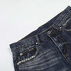 Faded Bell-Leg Denim — Relaxed Trousers