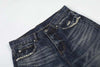 Faded Bell-Leg Denim — Relaxed Trousers