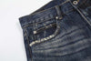 Faded Bell-Leg Denim — Relaxed Trousers