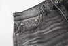 Faded High-Waisted Bell-Leg Denim