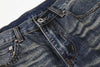 Yıkanmış Yırtık Detaylı İspanyol Paça Jean Pantolon, detay görünüm — Navra Wear