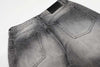 Yıkanmış Yırtık Detaylı Yüksek Bel İspanyol Paça Jean Pantolon, yan görünüm — Navra Wear