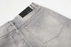 Yıkanmış Yırtık Detaylı İspanyol Paça Jean Pantolon, yakın çekim — Navra Wear