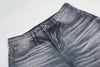 Faded High-Waisted Bell-Leg Denim
