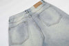 Vintage Yıkanmış İspanyol Paça Jean Pantolon, yakın çekim — Navra Wear