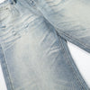 Light Blue Bell-Leg Denim