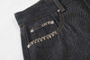 Charcoal Bell-Leg Denim