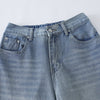 Faded Light Blue Bell-Leg Denim