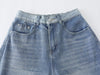 Faded Light Blue Bell-Leg Denim