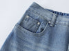 Yıkanmış İspanyol Paça Jean Pantolon, önden görünüm — Navra Wear