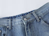 Yıkanmış İspanyol Paça Jean Pantolon, detay görünüm — Navra Wear