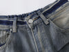 Vintage Yıkanmış Yırtık Detaylı İspanyol Paça Jean Pantolon, kombin görünüm — Navra Wear