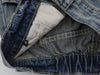İspanyol Paça Jean Pantolon, yakın çekim — Navra Wear