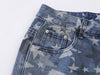 İspanyol Paça Yıldız Baskılı Jean Pantolon, önden görünüm — Navra Wear