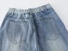 Yıkanmış İspanyol Paça Jean Pantolon, kombin görünüm — Navra Wear