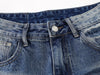 Vintage İspanyol Paça Jean Pantolon, detay görünüm — Navra Wear