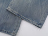 Yıkanmış Yırtık Detaylı İspanyol Paça Jean Pantolon, yan görünüm — Navra Wear