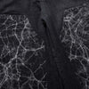 Marbled Bell-Leg Denim Trousers