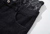 İspanyol Paça Mermer Desenli Jean Pantolon, stil görünüm — Navra Wear