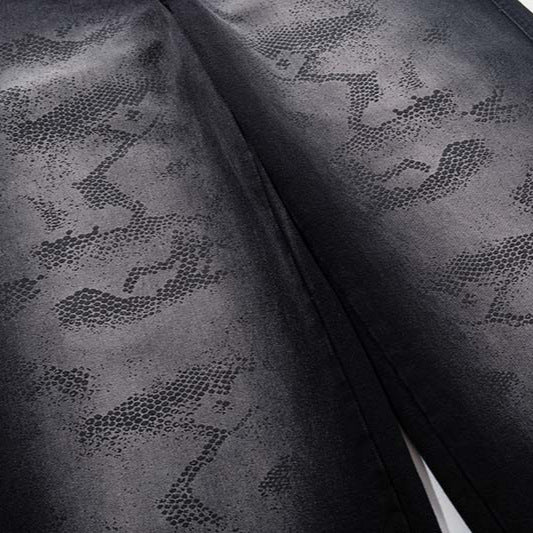 Acid-Wash Bell-Leg Denim