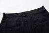 Yıkanmış İspanyol Paça Jean Pantolon, yan görünüm — Navra Wear