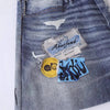 Relaxed Blue Denim with Graphics
