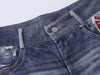 Relaxed Blue Denim with Graphics