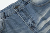 Yıkanmış Wide Leg Şort, önden görünüm — Navra Wear