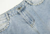 Vintage Yüksek Bel İspanyol Paça Jean Pantolon, detay görünüm — Navra Wear