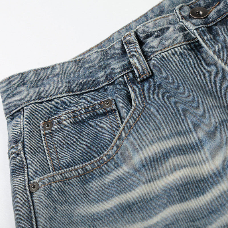 Faded Bell-Leg Denim
