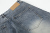 Yıkanmış Yırtık Detaylı İspanyol Paça Jean Pantolon, arka görünüm — Navra Wear