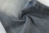Yıkanmış Yırtık Detaylı İspanyol Paça Jean Pantolon, yan görünüm — Navra Wear