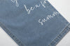 İspanyol Paça Jean Pantolon, yakın çekim — Navra Wear
