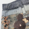 Digital Print Cropped Wide-Leg
