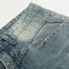 Faded Bell-Leg Denim Trousers