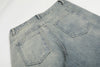 Yıkanmış Yırtık Detaylı İspanyol Paça Jean Pantolon, arka görünüm — Navra Wear