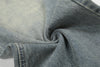Yıkanmış Yırtık Detaylı İspanyol Paça Jean Pantolon, kombin görünüm — Navra Wear