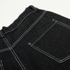 Stellar-Stitched Wide Leg Denim Shorts