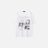 Cozy City-Block Artwork Patterned Hip Hop T-Shirt