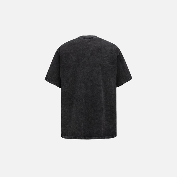 Artwork Time-Worn Black UFO Alien T-Shirt alternatif görünüm