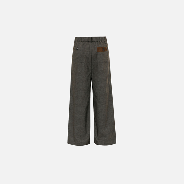 Color Block Pleat Straight Leg alternatif görünüm