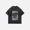 Obsidian Throwback Oversized Eye Visual T-Shirt